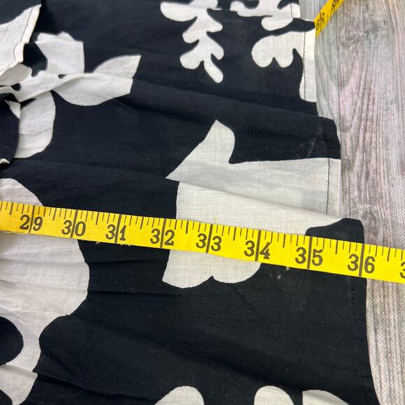 Tuckernuck Seashell Beach Coverup Short Dress Large Cotton Black White NEW - Picture 9 of 16